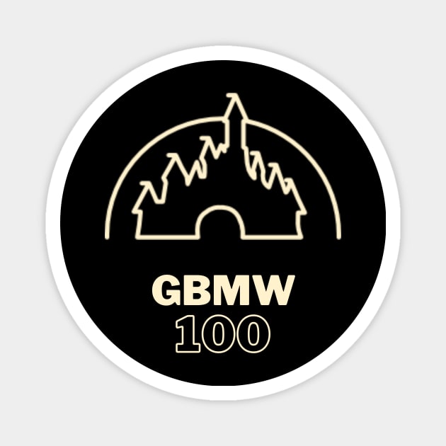 GBMW 100 Magic Kingdom Magnet by GB Mickey Waffle